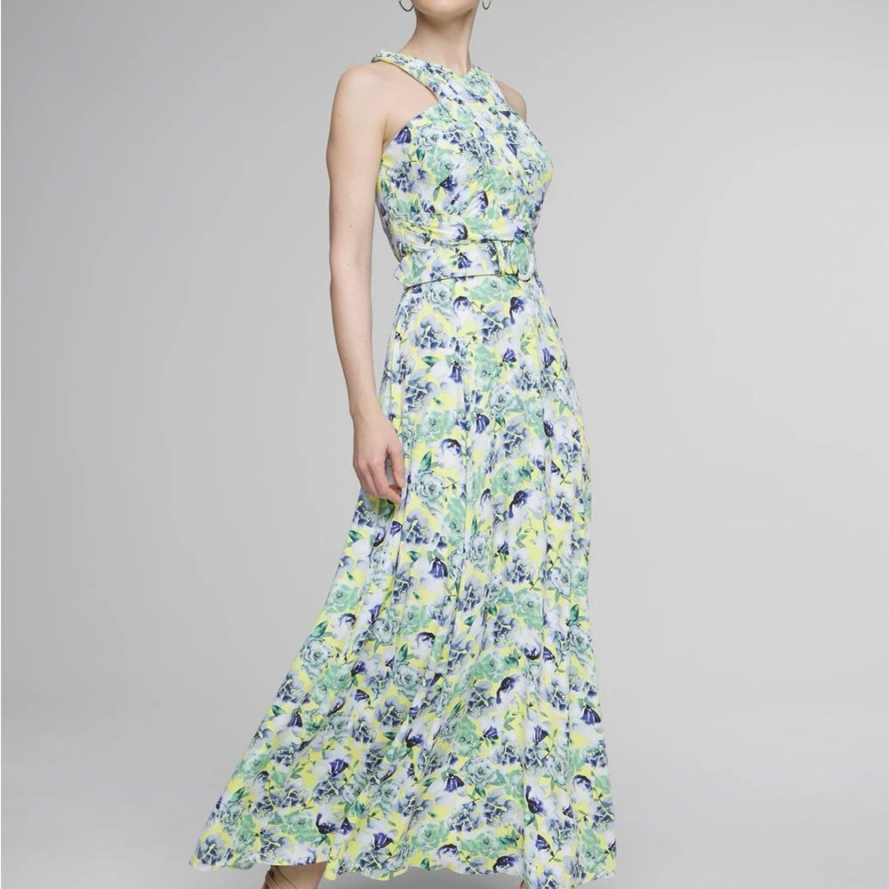 Floral Halter Maxi Dress